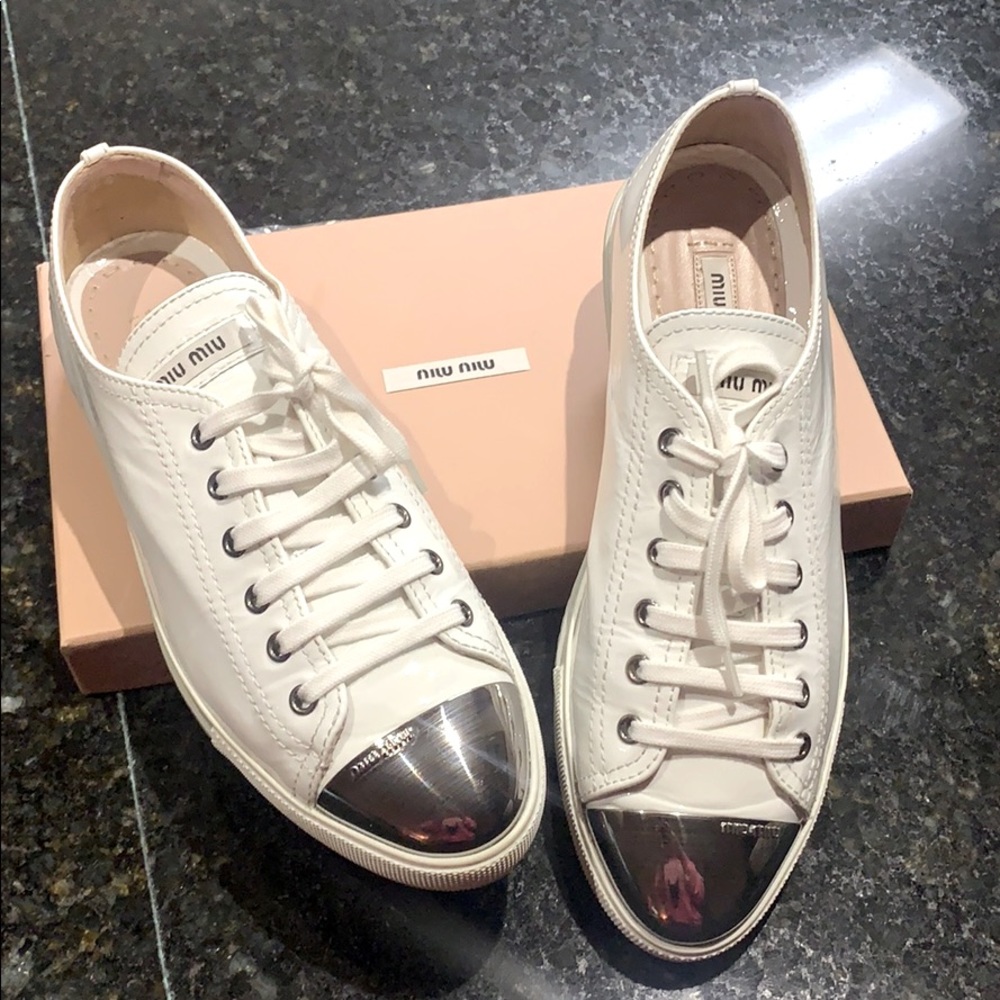 Miu Miu white sneakers size 41!